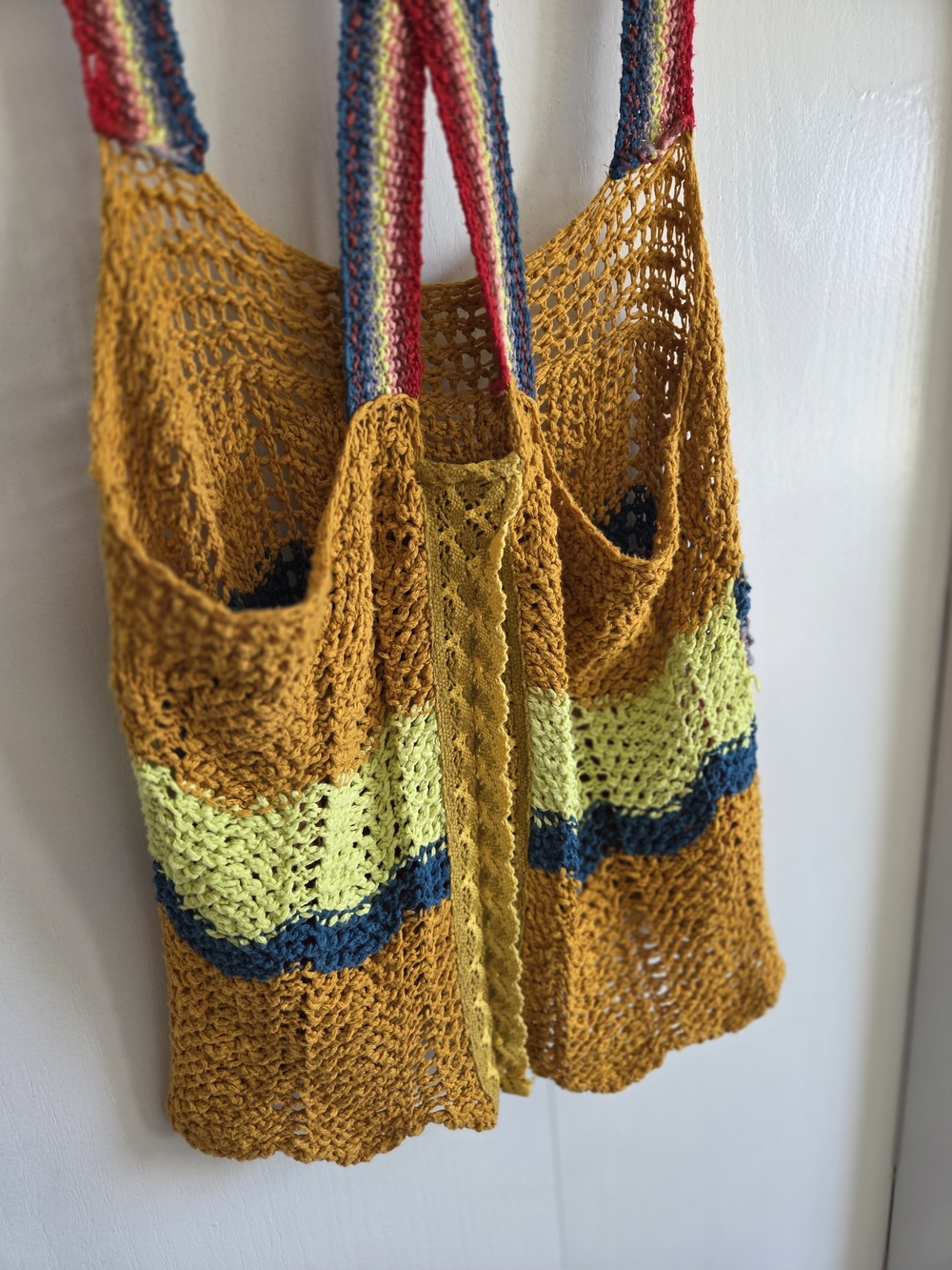 Free People Mustard Crochet Striped Tank Top - Multi - Picture 7 of 11